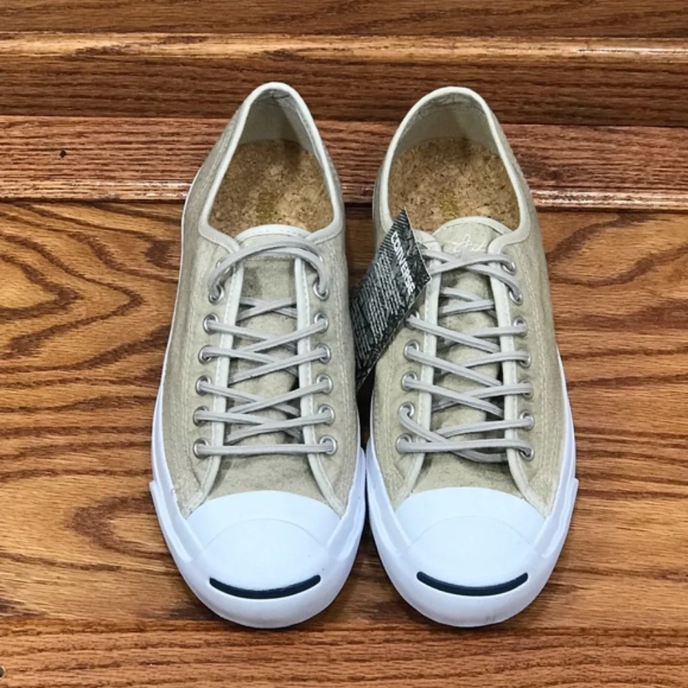 Converse‎ Jack Purcell Ox Papyrus Beige Canvas Sneakers Size Men 8